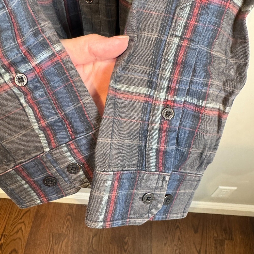 Kuhl Fugitive Flannel Shirt Mens Size Medium Cotton Plaid Long Sleeve Button Up - Picture 7 of 12